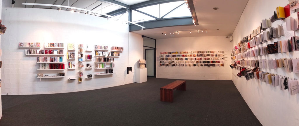Click the image for a view of: Panoramic view of the exhibition